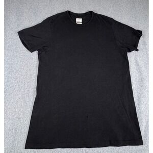 RAG & BONE Shirt Mens Large Cotton Crewneck T-Shirt Black L Distressed